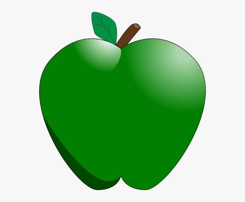 Apple Clipart Cute Green - Green Apple Clipart, transparent png download