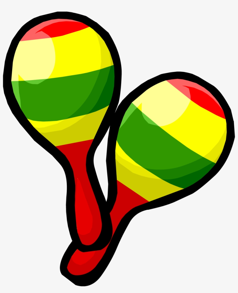 Spanish Clipart Sombrero - Maracas Clipart, transparent png download