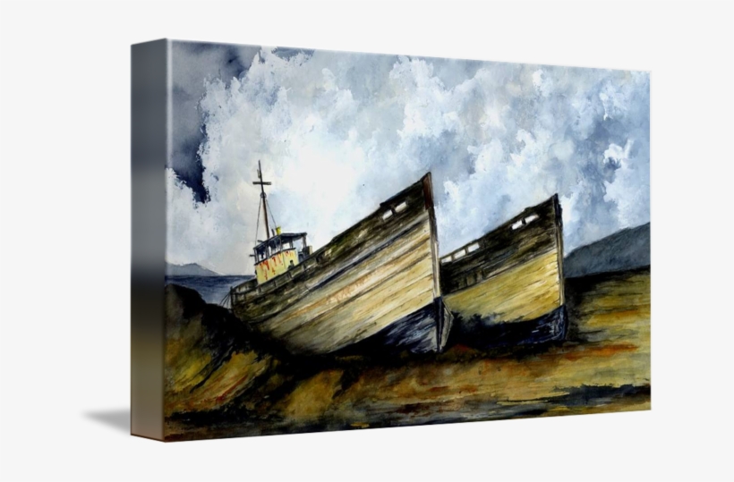 Two Old Boats By Michael Vigliotti - Drawing, transparent png download