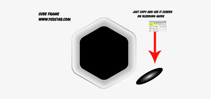 Cube Frame Png For Photoshop - Electronics, transparent png download