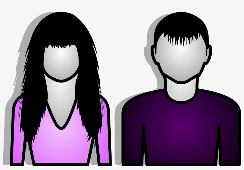 Male And Female Abstract Icons Png - Clip Art Male And Female, transparent png download