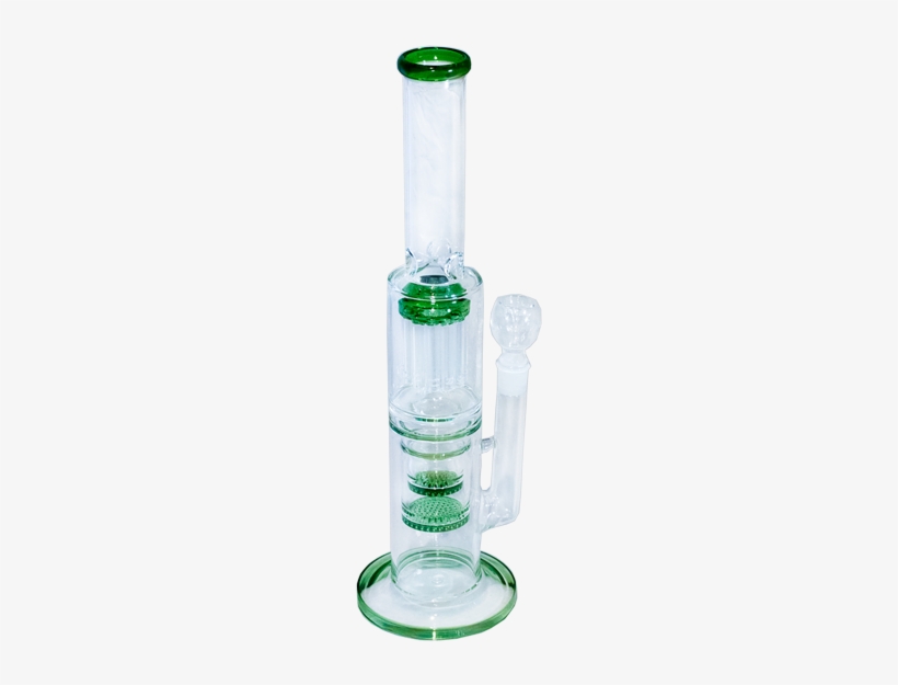 16 In Long Green Glass Bong - Blender, transparent png download