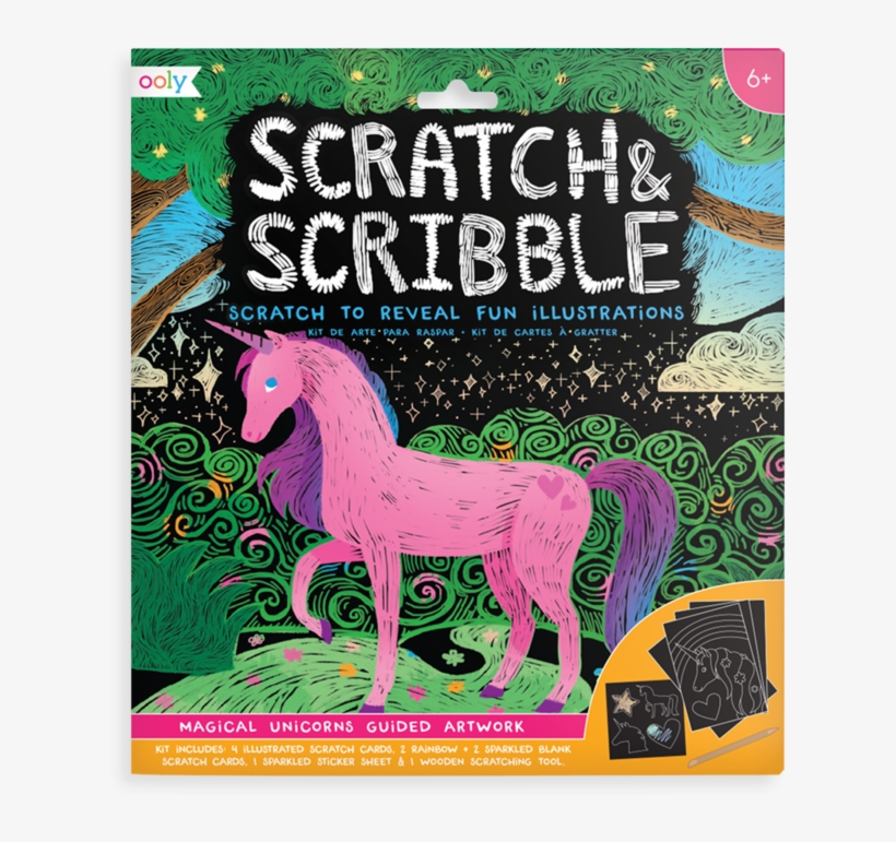 Scratch & Scribble Unicorns - Doodle, transparent png download