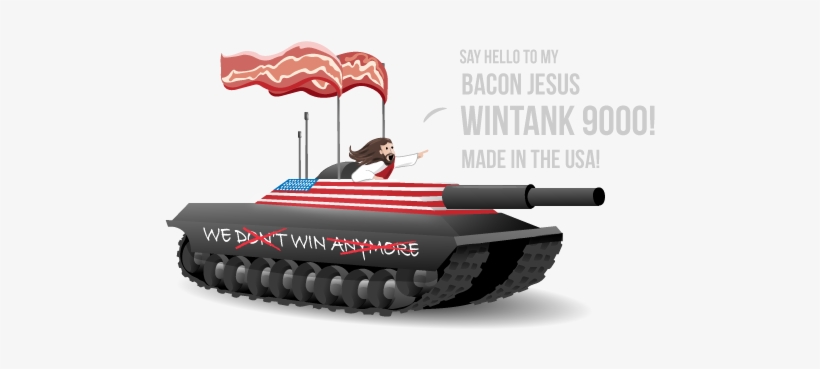 Make America Win Again Anti Isis Assault Vehicle - Oatmeal Donald Trump, transparent png download