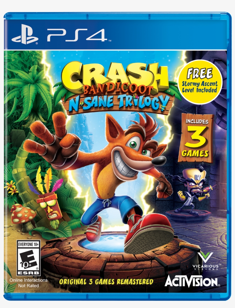 Crash Bandicoot Special Edition - Crash Bandicoot N. Sane Trilogy [ps4 Game], transparent png download