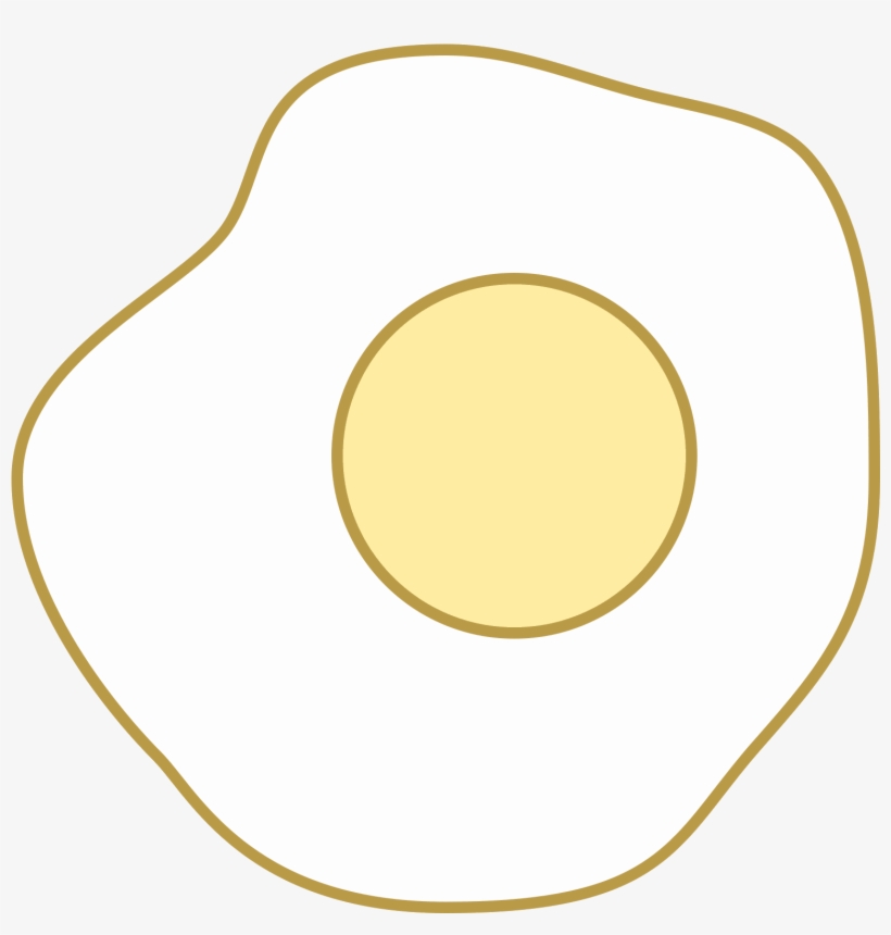 Sunny Side Up Eggs Icon - Circle, transparent png download