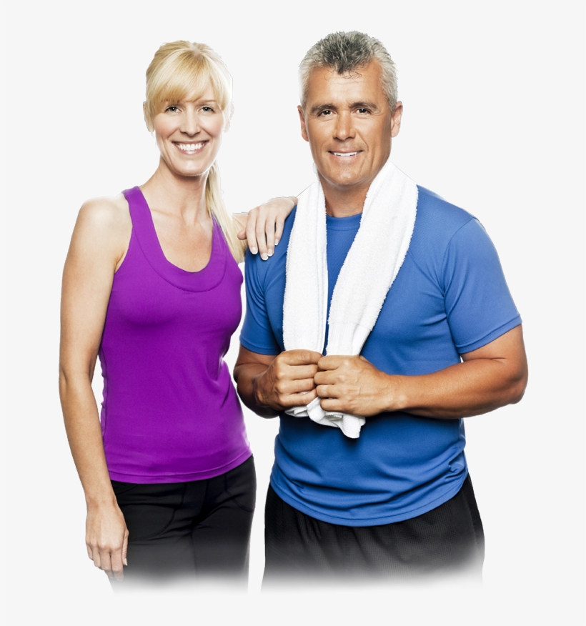 Adults - Fit Middle Aged Couple, transparent png download