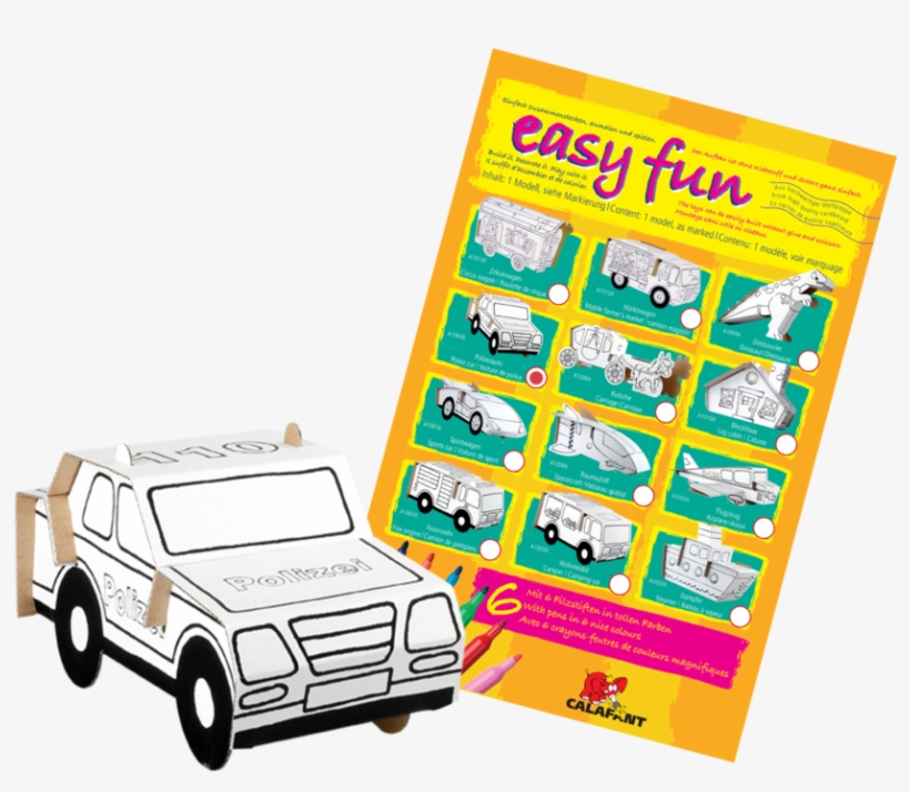 Easy Fun Police Car - Calafant A1004x Police Car With No Toxic, transparent png download