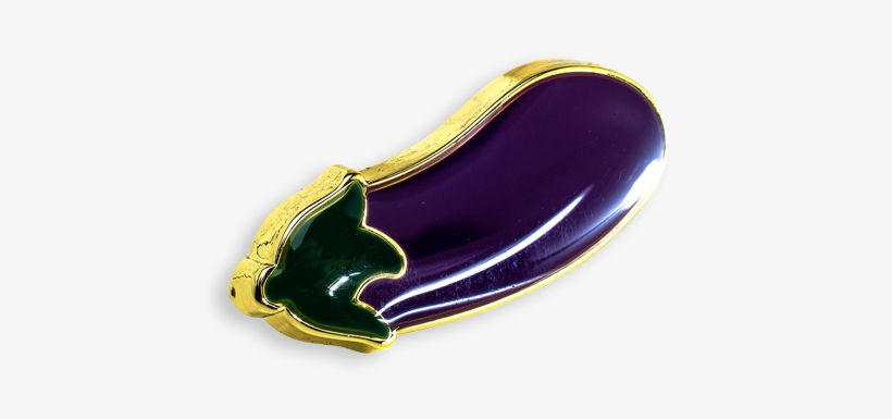 'eggplant' Pin - Emblem, transparent png download
