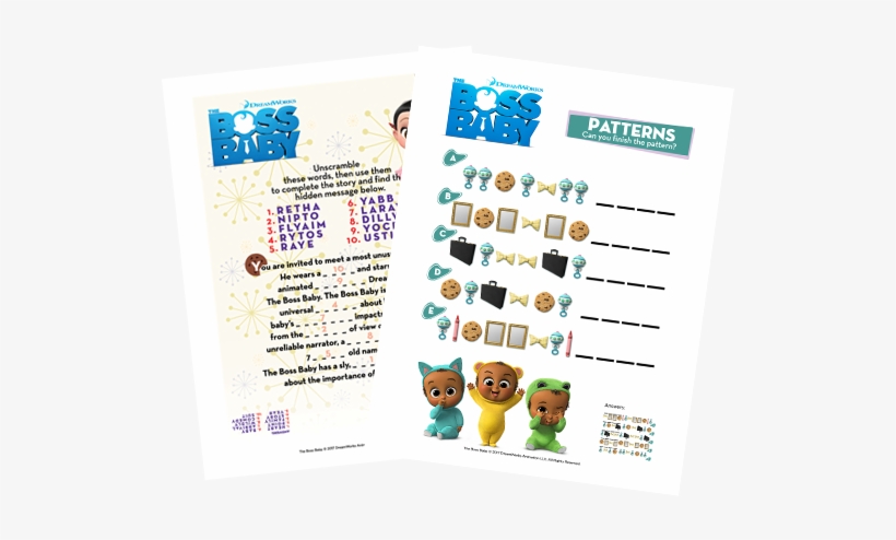 The Boss Baby Pattern - Big Wisdom From A Little Boss By R J Cregg, transparent png download