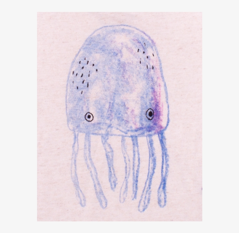 Noé & Zoë Raglan Tee Jellyfish - Child Art, transparent png download