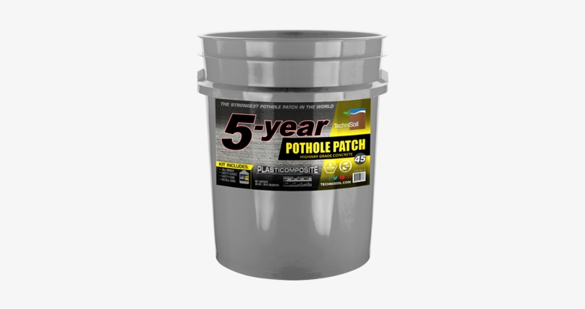 5 Year Concrete Bucket - Concrete, transparent png download