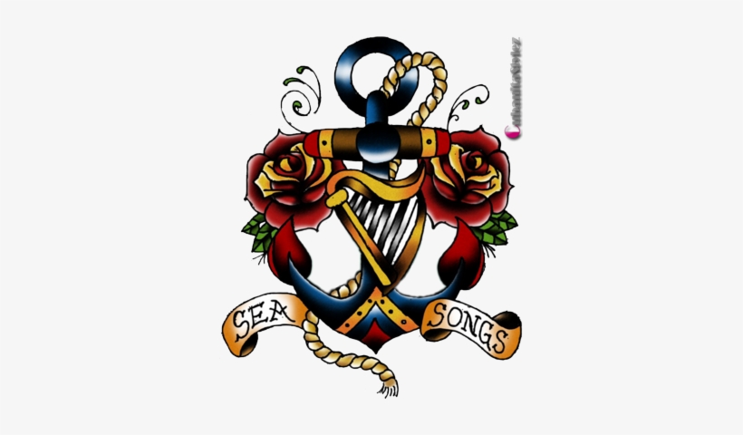 Beautifull Little Big Anchor Cute Tattoo Nice Anchor - Transparent Anchor Tattoo, transparent png download