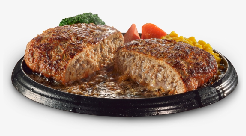 Png Black And White Plate Png Picture Stock - Hamburg Steak Png, transparent png download