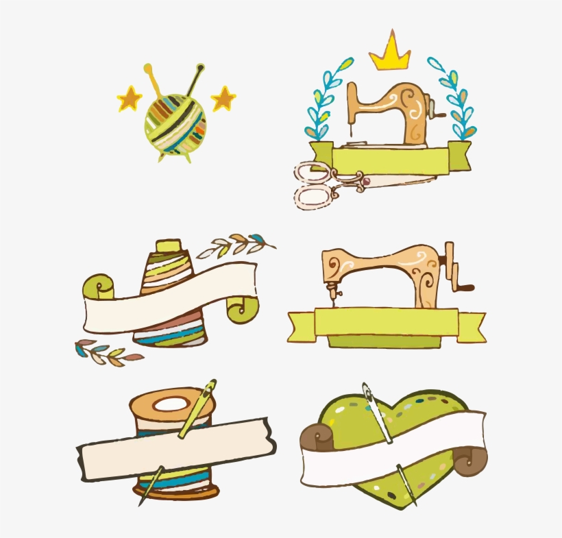 Coser A Mano Elemento Vector Material Descargadoregimiento - Sewing, transparent png download