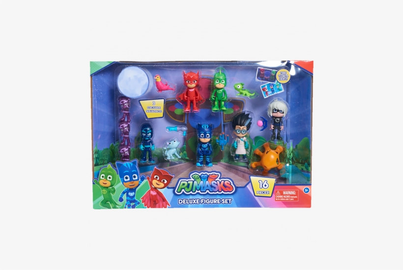 Pj Masks Deluxe Figure Set - Pj Masks Deluxe 16 Piece Figure Set, transparent png download