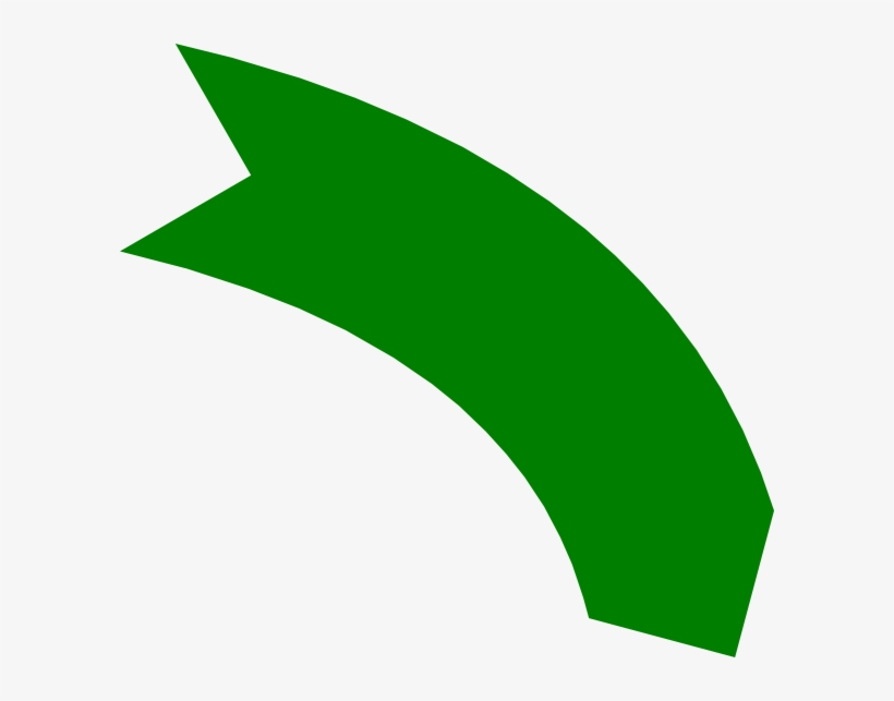 Green Curved Arrow Png Vector Free Download Curved Banner Clip