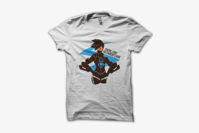 The Tracer Inspired Overwatch T Shirt Is Here - Mockup, transparent png download