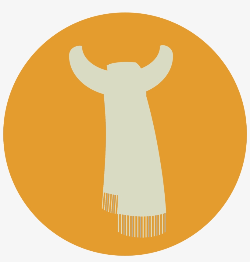 A Scarf, Wrapped In A Circle Around Nothing - Scarf Icon, transparent png download