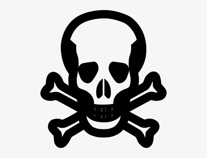 Skull,pirate,death's - Danger Clip Art Png, transparent png download
