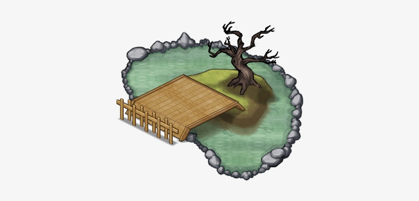 Pone With A Dry Pine Tree - Pond, transparent png download