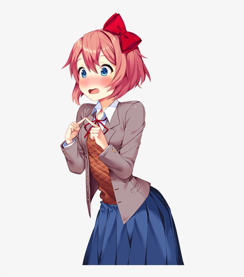 Edited Mediawhy Doki Doki Literature Club Sayori Poses Png Image 