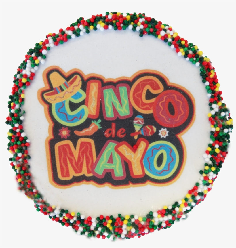 Cinco De Mayo Sugar Cookies With Sprinkles - Cinco De Mayo Cookie Cake, transparent png download