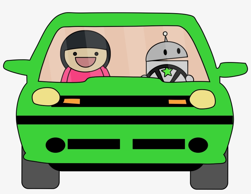 Driving Icons Png Free And Downloads - Robot Driving A Car, transparent png download