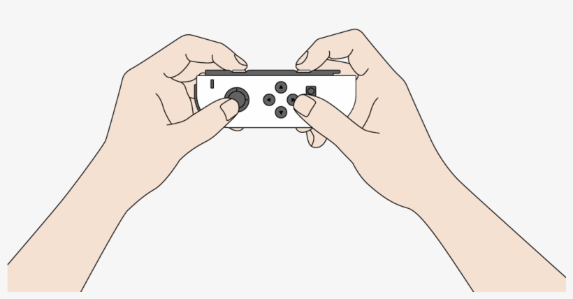 As A Solo Horizontal Grip - Joy Con Horizontal, transparent png download