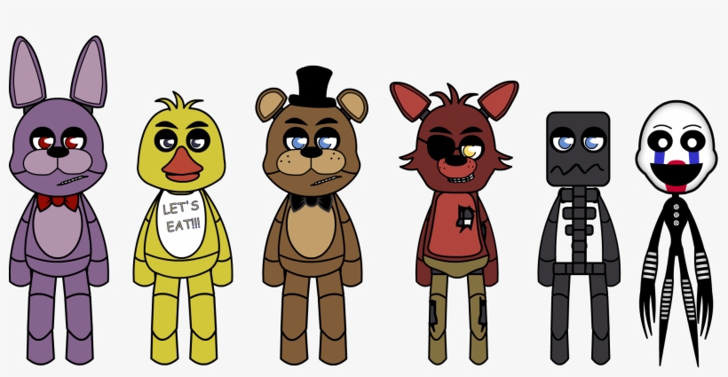 Clip Free Cartoon Puppet Rigs By Soft Bite On - Fnaf Cartoon Art, transparent png download