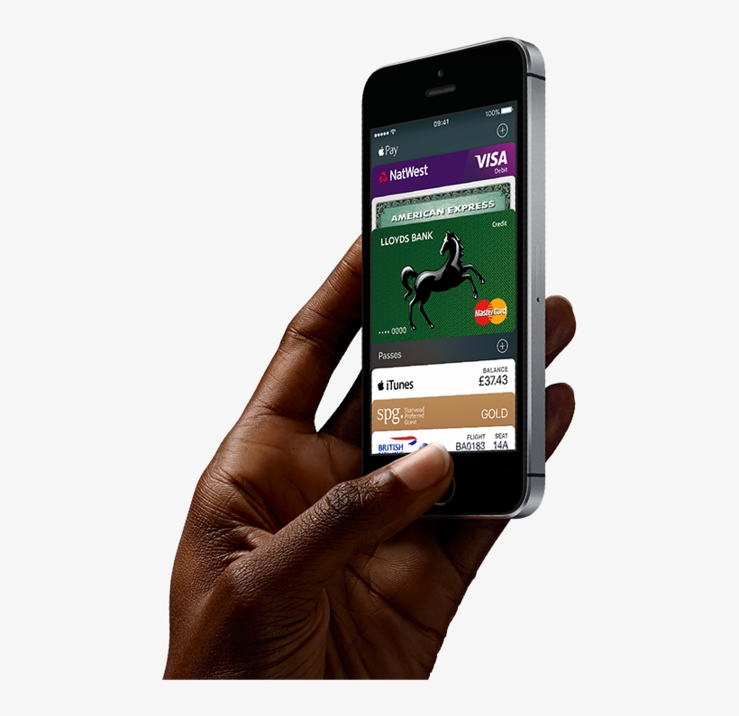 Iphone Se - Iphone Se Black On Hand, transparent png download