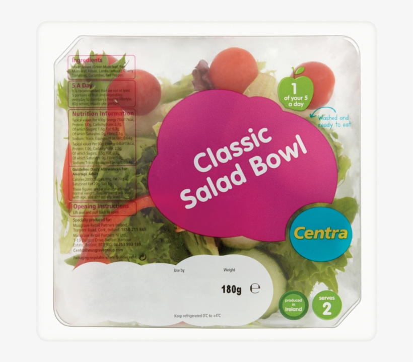 Centra Classic Salad Bowl 180g - Salad, transparent png download