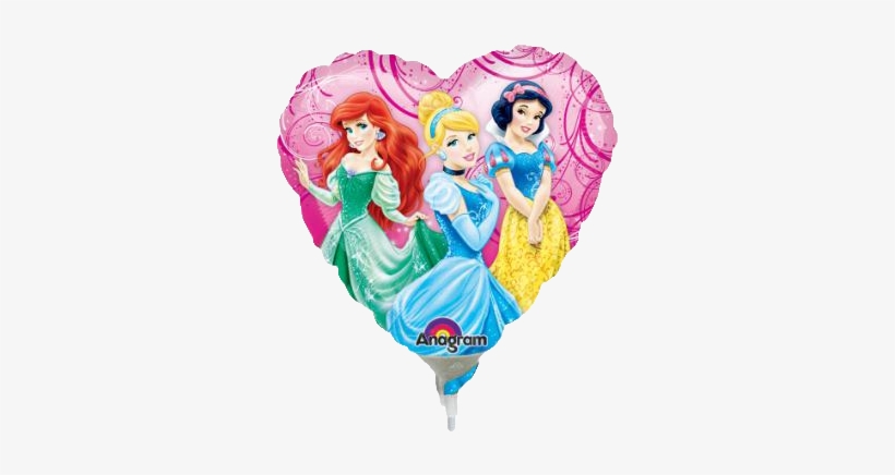 Disney Princess Garden 9" Foil Balloon - Disney Princess Helium Balloon, transparent png download