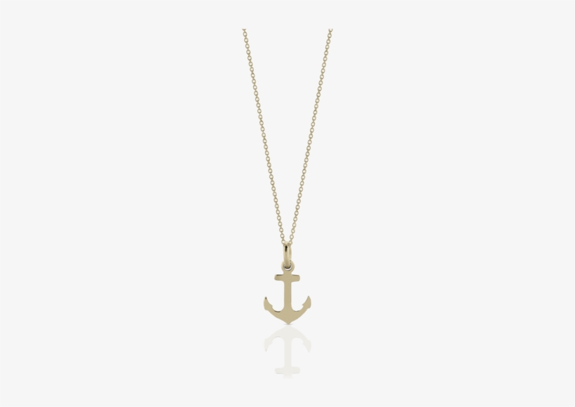 Anchor Charm Necklace - Necklace, transparent png download