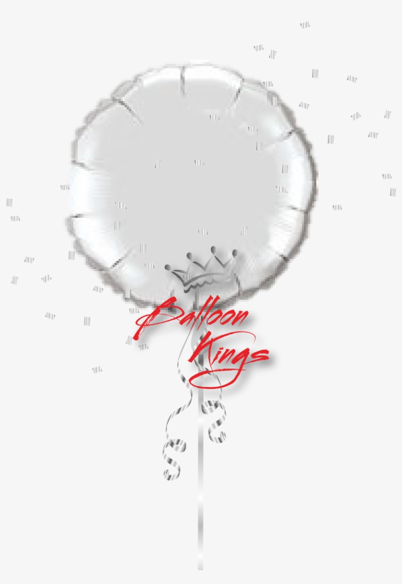 Pioneer Balloon - Silver Giant Round 90cm Qualatex Foil Balloon, transparent png download