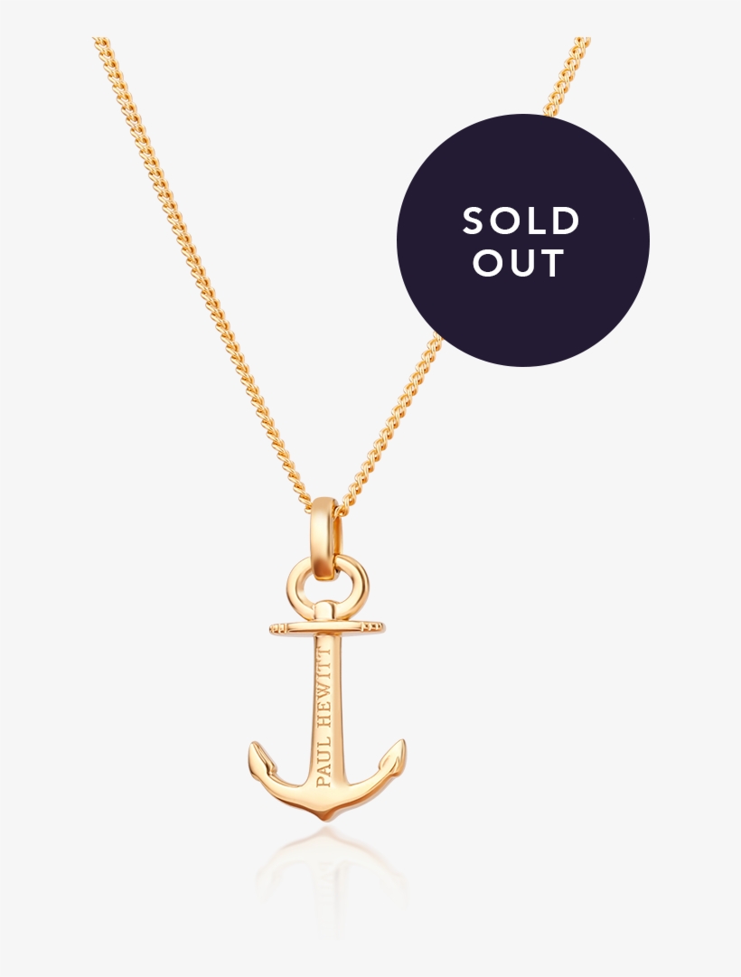 Necklace Anchor Spirit Ip Gold - Paul Hewitt Necklace Anchor Spirit Plated Rose Gold, transparent png download