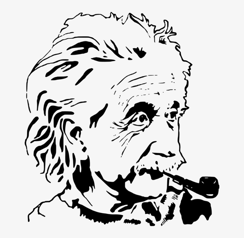 Scientist Clipart Einstein - Albert Einstein Portre Png, transparent png download