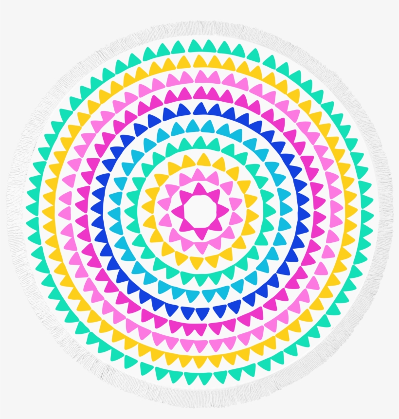 Round Beach Towel La Concha By Mimosa Inc - Georges Tradition, transparent png download