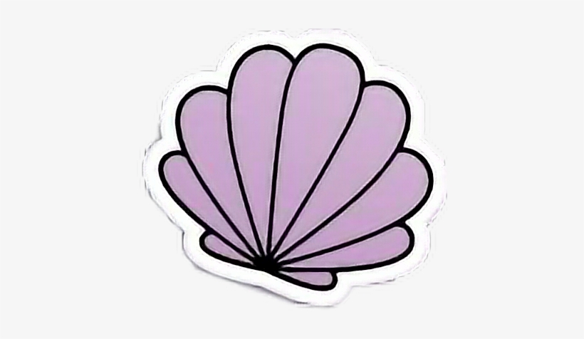 Adesivo Seria Colcha • Sereia Mermaid Adesivo Concha - Concha Png, transparent png download