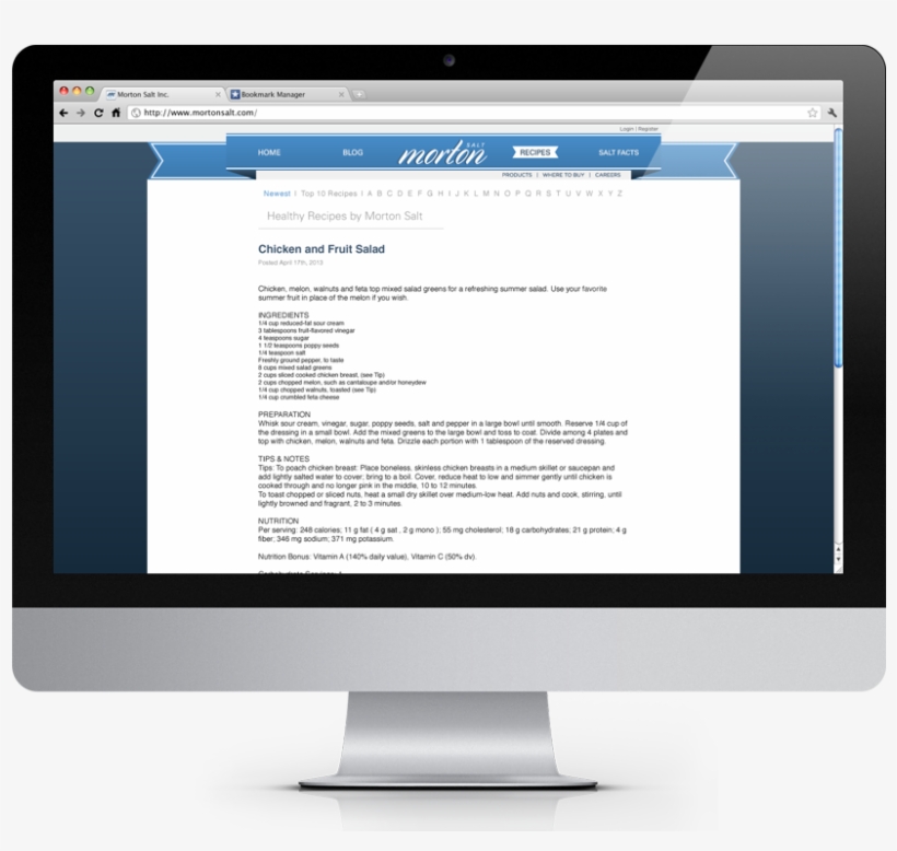 Making Morton Salt The Place Where A Person Can Learn - Web Design, transparent png download