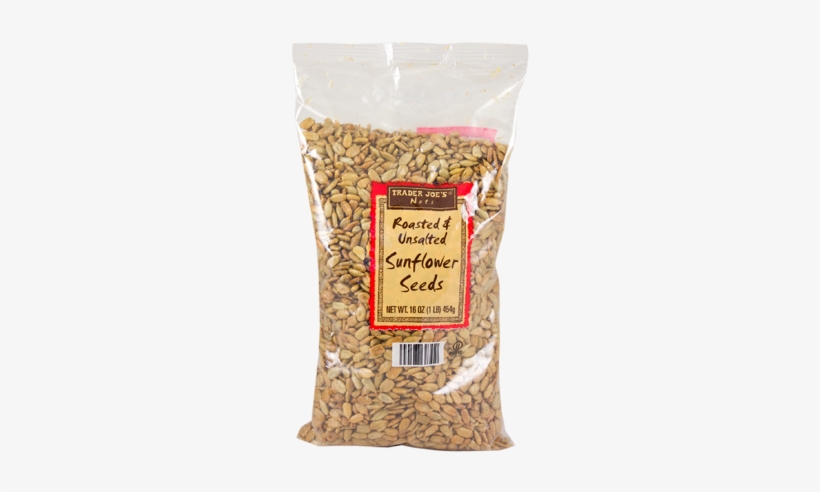 47384 Roasted Unsalted Sunflower Seeds - Trader Joe's Roasted & Salted Sunflower Seeds 16oz, transparent png download