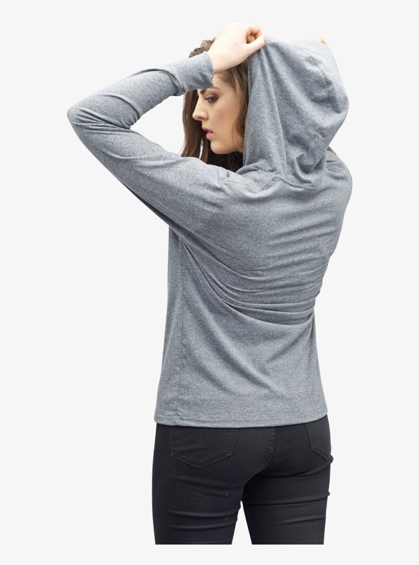 The More Ornery Do No Harm Hoodie For Women - Standing Back Of Woman Transparent, transparent png download