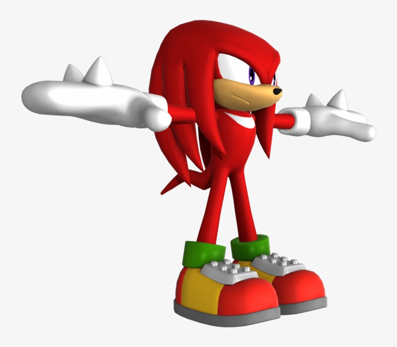 Download Zip Archive - Knuckles The Echidna Model, transparent png download