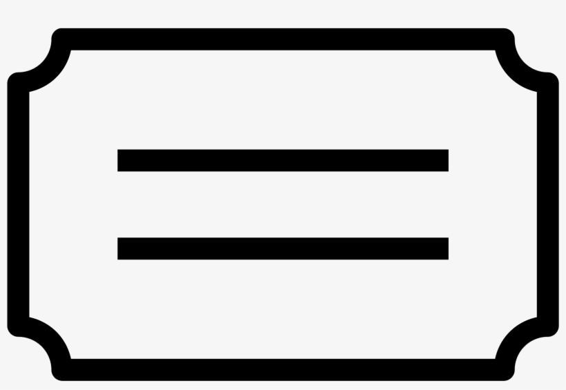 This Icon Is Depicting A Title Or Note Card - Scalable Vector Graphics, transparent png download