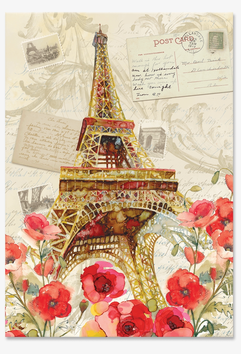 Paris Sparkle Decorative Pouch Note Cards - Paris, transparent png download