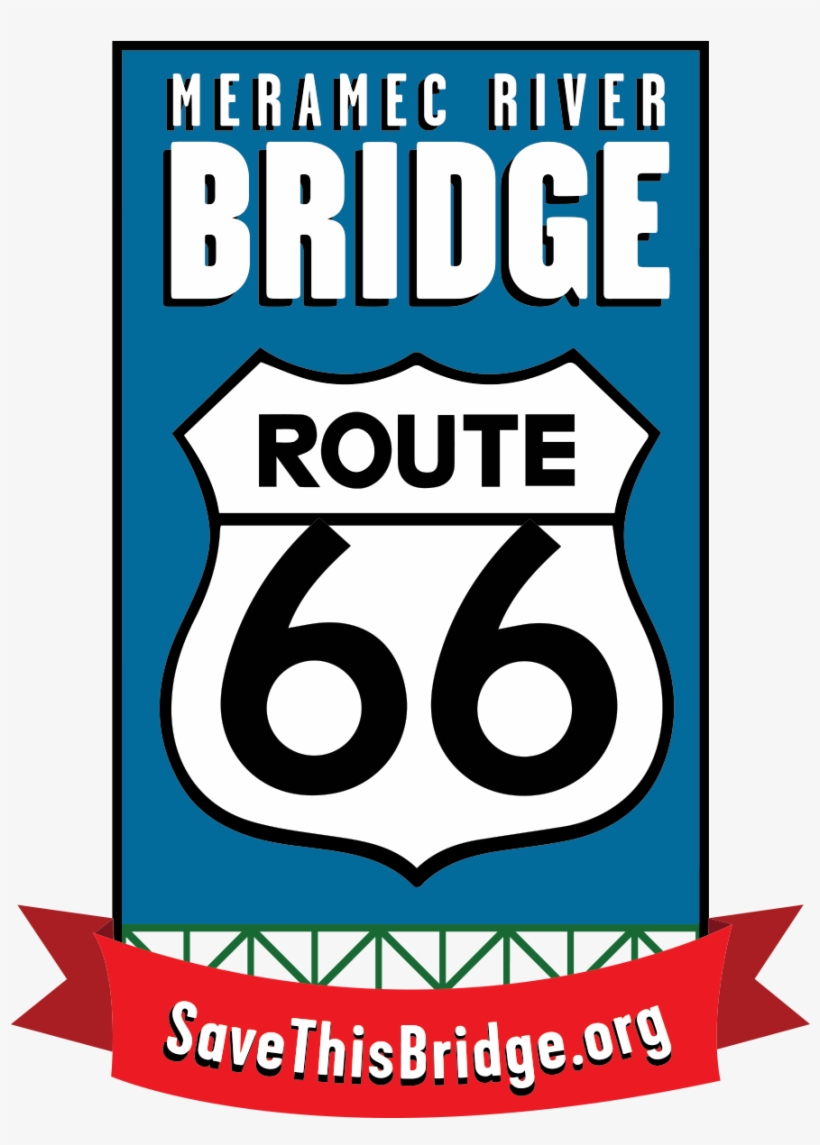 Route 66 Bridge At The Meremac River - Route 66, transparent png download