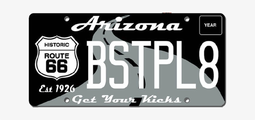 New Route 66 Az License Plate - Barstow Route 66 Mother Road Museum, transparent png download