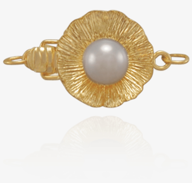 Pearl Clasp For Single Strand With Cultured Pearl - Pearl, transparent png download