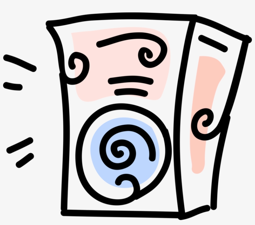 Vector Illustration Of Audio Entertainment Loudspeaker, transparent png download