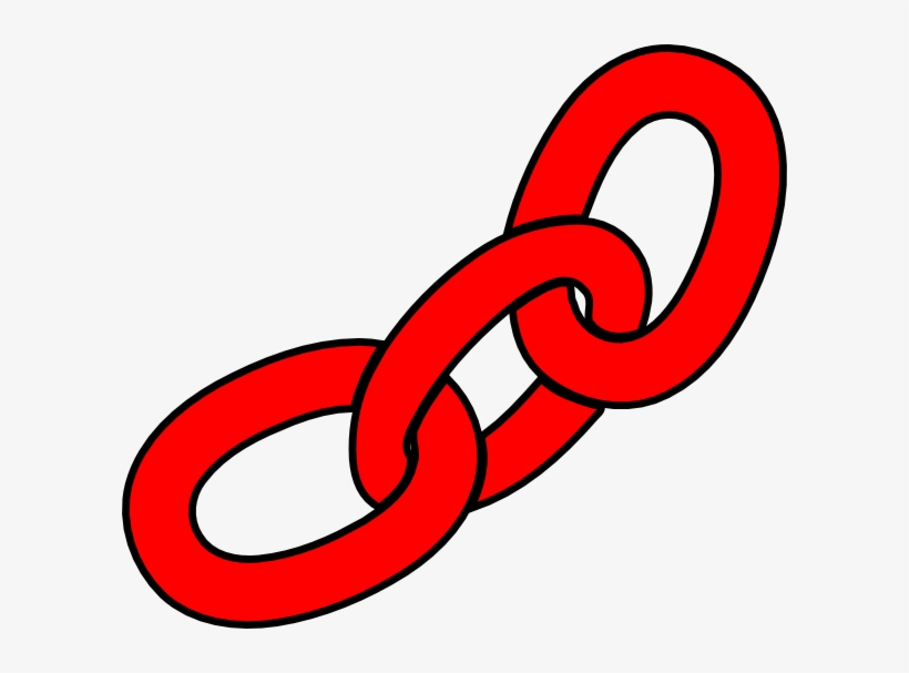 Chain Clip Art - Red Chain Clipart, transparent png download